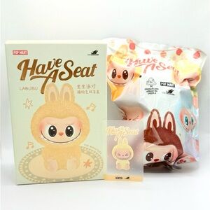 Pop Mart 100% Authentic SiSi Labubu Have a Seat Plush- Open Box /Sealed Bag